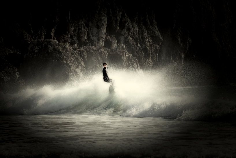 Surfer - surfer sur les vagues de Beliche par Jacqueline Lemmens