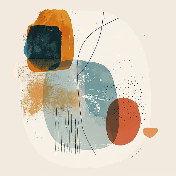 Bauhaus Japandi Abstrakt von Kunst Laune