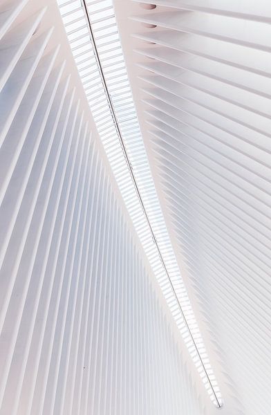 Linienspiel im Oculus Transport Hub in New York von Adelheid Smitt
