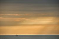 Soirée colorée, au-dessus de la mer du Nord...