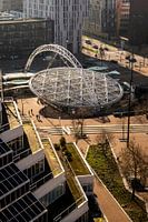 La station Blaak de Rotterdam vue du ciel