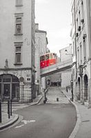 Belle Rue Dans Le Vieux Lyon - Selektive Farbfotografie