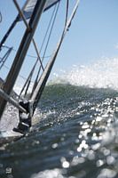 Passerelle sous l'eau, action.