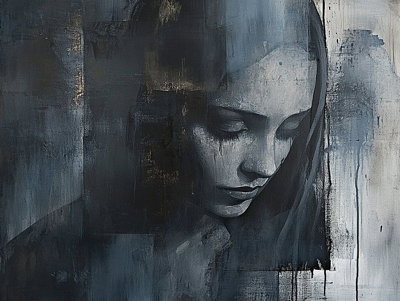 Women's portrait | Whisper of the Soul by Abstract Painting