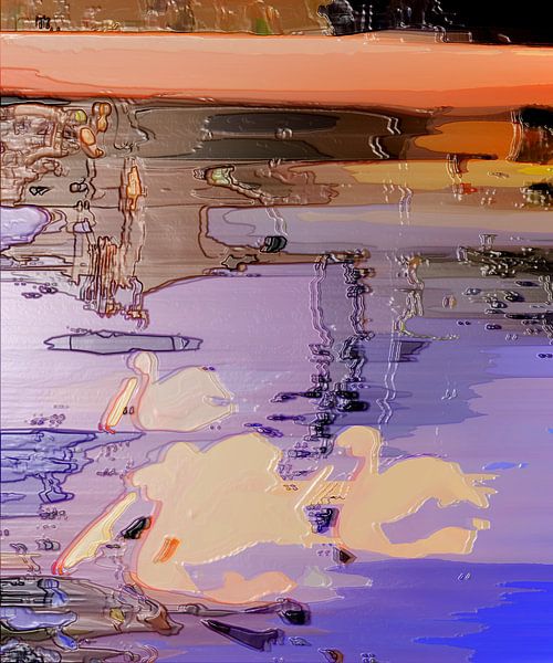 Vier Pelikane [Original 60 cm x 50 cm] von Anna Kasten