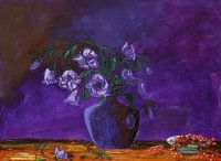 Lila Blütenblätter Elegie