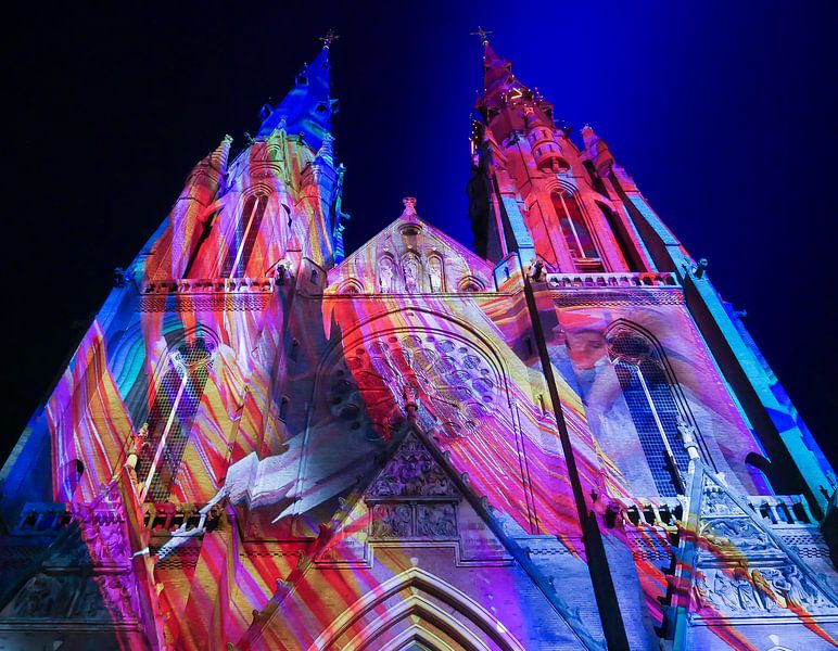 Sint Catharinakerk Eindhoven Glow 2018 von Carola van Rooy
