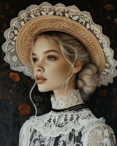 Fine art portrait &quot;Zeeland girl in modern style&quot; by Carla Van Iersel