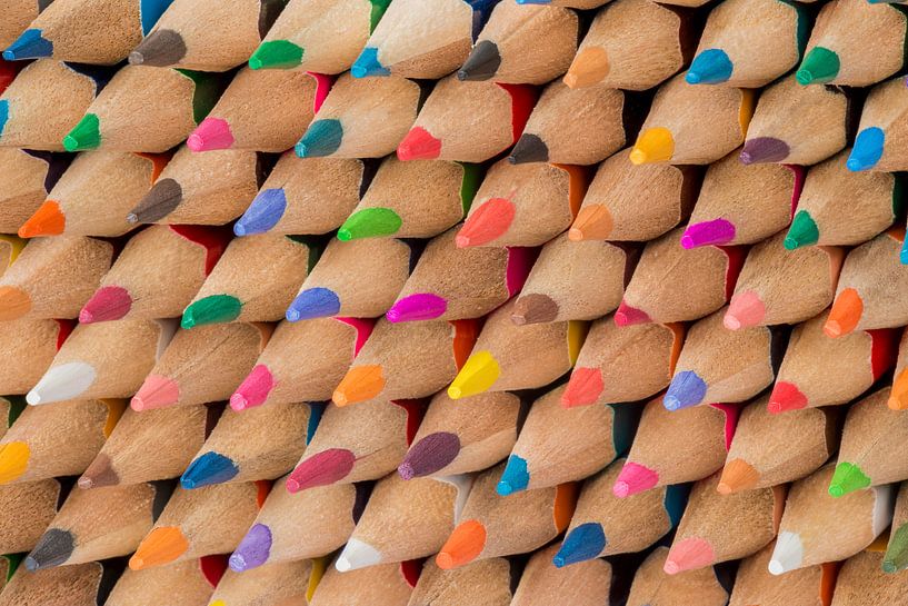 Collectie van bont gekleurde potloden von Tonko Oosterink