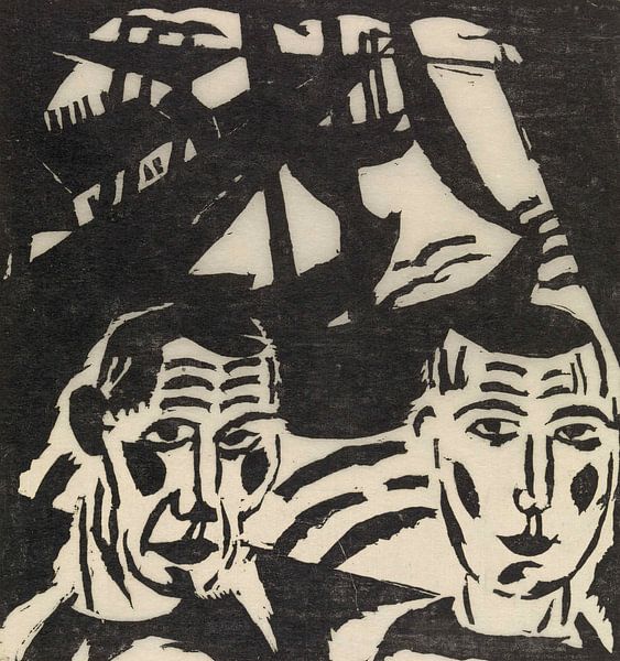 Dutch fishermen, Gustave De Smet, 1920 by Atelier Liesjes