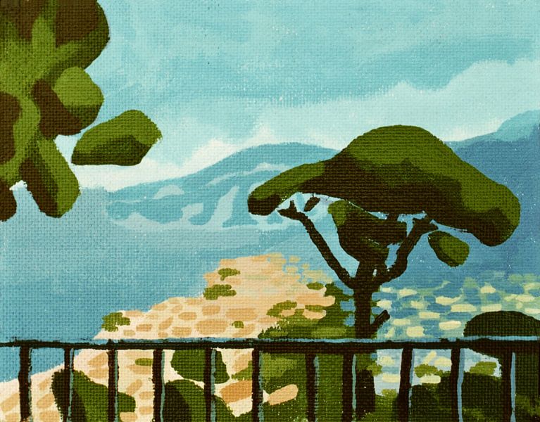 Au-dessus du golfe de Sorent par Johannes Rohen