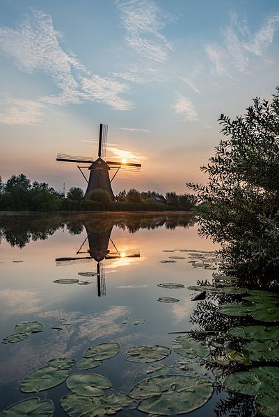 Sonnenaufgang in Kinderdijk von Brigitte Mulders