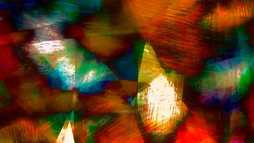 Japanischer Herbst Abstrakt Japandi Impressionismus von FRESH Fine Art