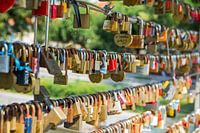 Castle bridge in Ljubljana, Slovenia
