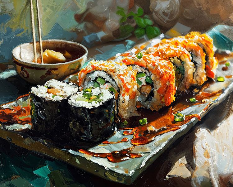 Sushi Moment | Sushi Art von ARTEO Gemälde