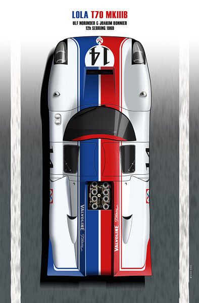 Lola T70 Valvoline Sebring 1969 von Theodor Decker