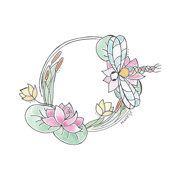 Lotus &amp; Libelle von Ma-art-je