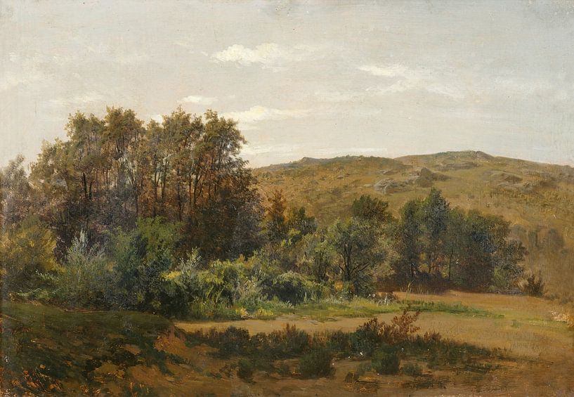 Paysage de Carlos de Haes-Berg, Paysage antique par finemasterpiece
