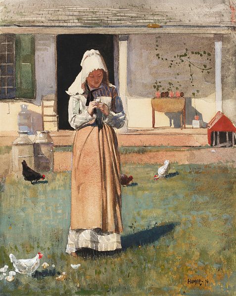 Sick Chicken by Winslow Homer by Studio POPPY