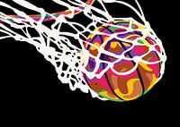 Basketball in pop art