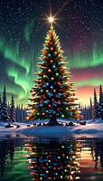 The Magic of Christmas Under the Light of the Aurora