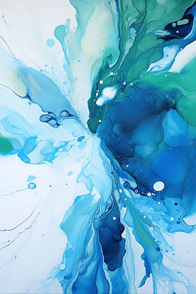 Groen en blauw van NJ Midnight Studio