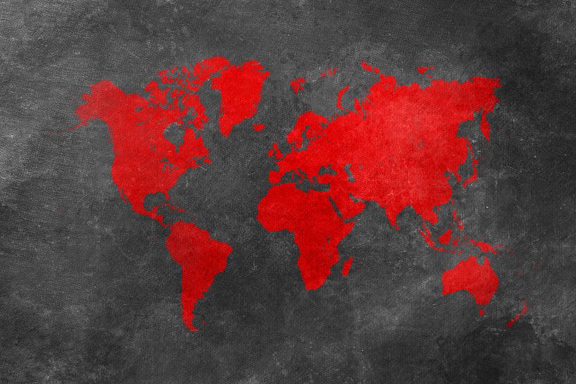 Weltkarte 32 #Karte #Weltkarte von JBJart Justyna Jaszke