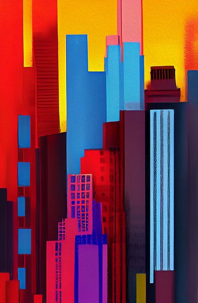 La ville de New York a beaucoup de couleurs par Karin van Bylevelt