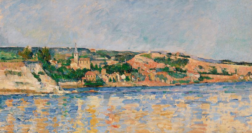 Village by the water , Paul Cézanne (ca. 1876) by Atelier Liesjes
