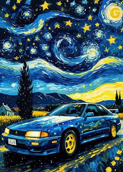 Nissan 240SX Starry Night by MIROKKU