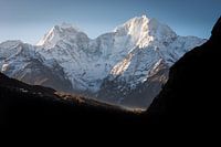 First rays of sun Himalaya