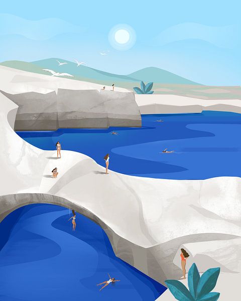 Saut de falaise, Grèce par Petra Lizde