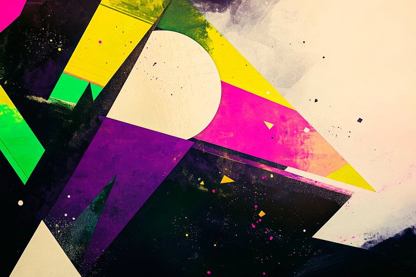 Géométrie créative en couleurs - Abstrait par Poster Art Shop