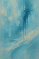 Calm Currents – Abstract Blue Serenity