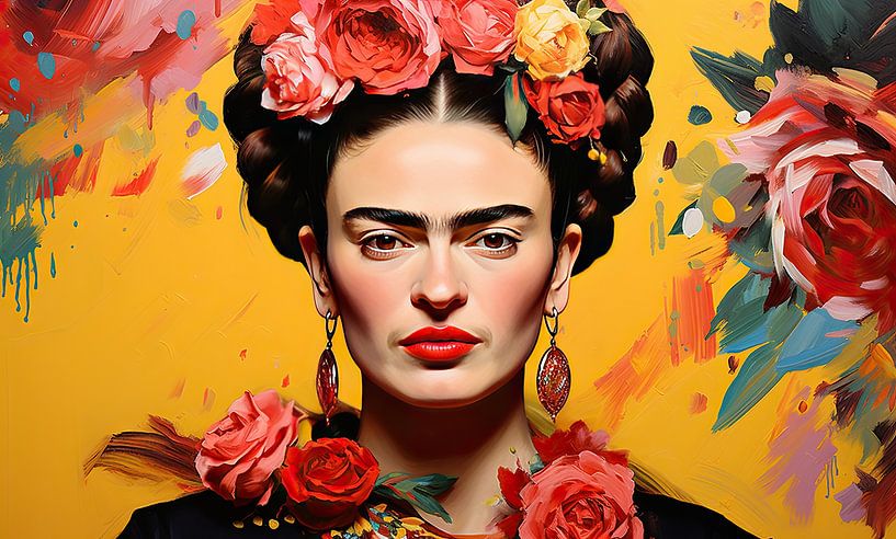 Frida Poster Impression d'art par Niklas Maximilian