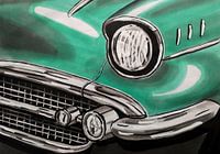 Close-up of a vintage car