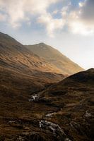Golden glow over the mountain