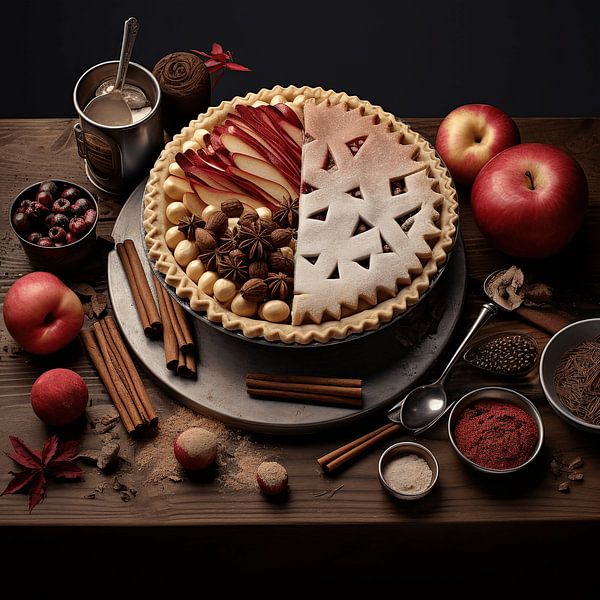 Tasty Feast: Burgundy Apple Pie by Karina Brouwer