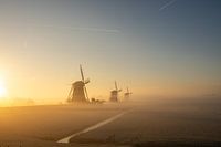 3 Moulins dans la brume