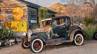 Oldtimers op Route 66 in Arizona