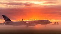 Foggy Sunrise - Boeing American Airlines 757-200