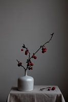 Still life of Chinese Cherry on vase