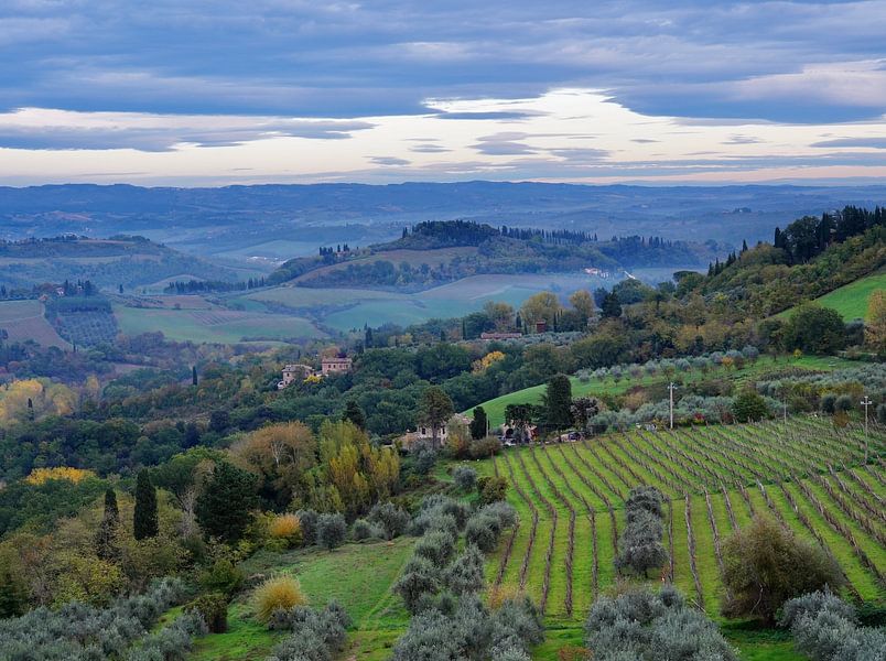 Tuscany Italy landscape San Gimignano by Martijn Jebbink Photography