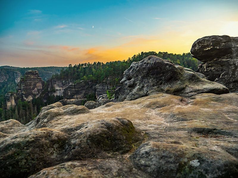 Goldsteinaussicht, Sächsische Schweiz - Über die Schlüchte von Pixelwerk