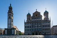 Hôtel de ville et Perlachturm à Augsbourg