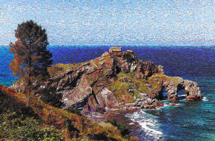 Gaztelugatxe | Van Gogh Art by Peter Balan