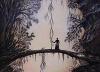 Peinture Femme dans la jungle