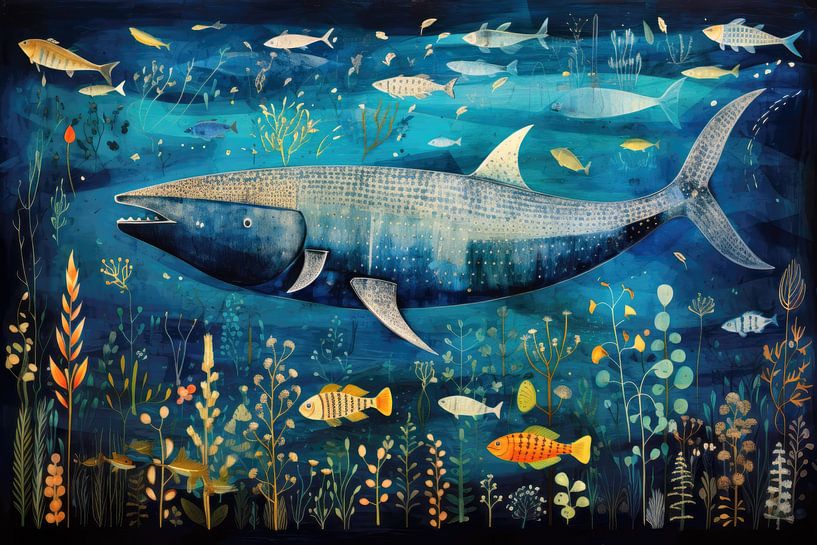 Whale illustration by ARTemberaubend