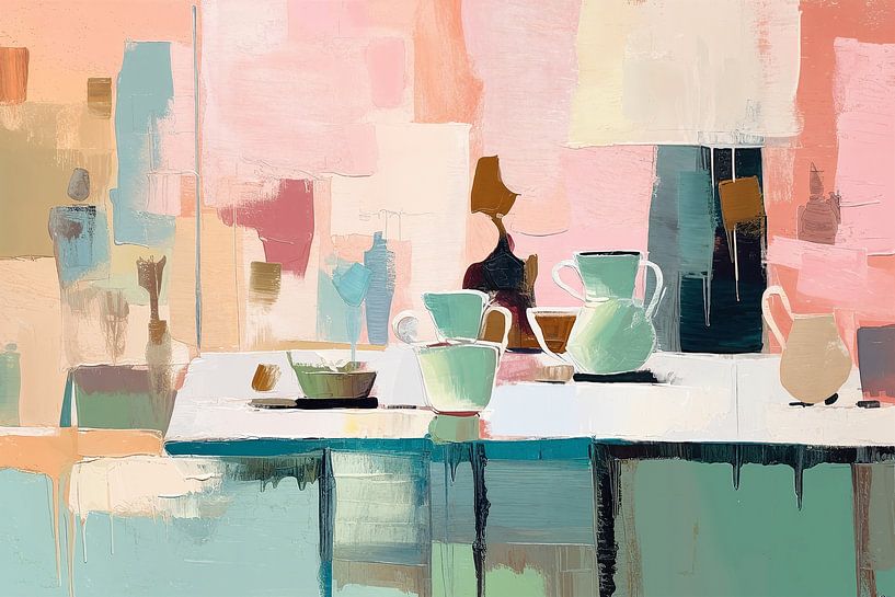 Mammals Gardening | Modern Art by Eye catching paintings