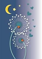 Série d'illustrations avec des pissenlits (1)